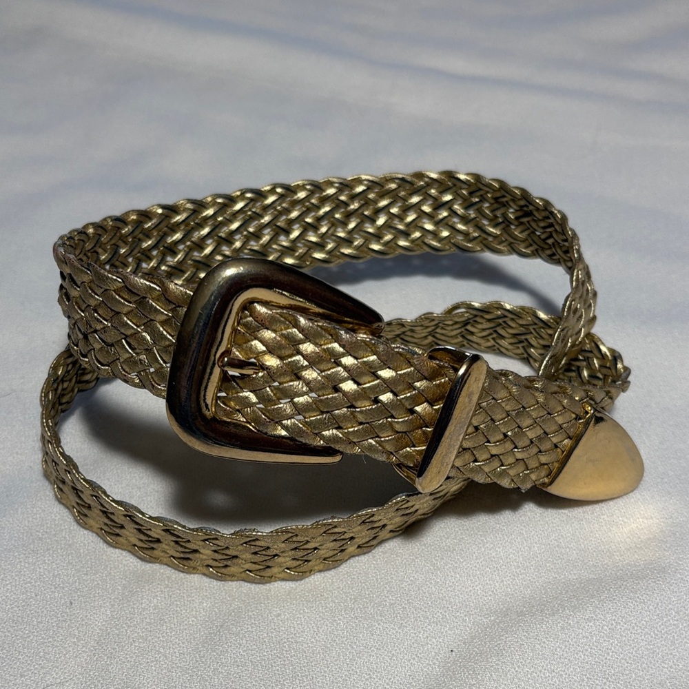 Gold Braided Women's Belt - Size M